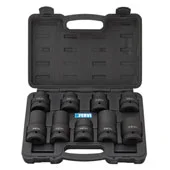 Fervi set nasadnih udarnih ključeva 1” kratki/dugi 9 kom 21-38mm I109