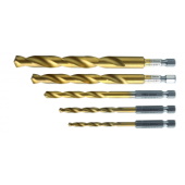 Hogert  5-delni set HEX burgija za metal 4-10mm 1/4” HT6D180
