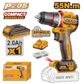 Ingco aku bušilica 55Nm 1x2Ah CDLI205582E