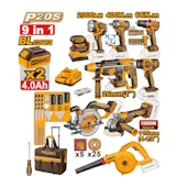 Ingco akumulatorski set alata 20V 9/1 COSLI250381E