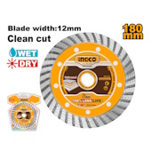 Ingco turbo dijamantski rezni disk 180mm DMD031801