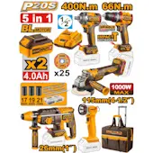 Ingco set aku alata 5/1 CKLI2059E