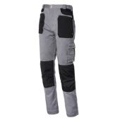 ISSA radne pantalone Stretch zimske klasičan kroj sivo crne 8730W