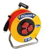 Commel kablovska motalica sa 40m kabla na plastičnom bubnju 280mm  H05RR-F 3G2,5 C0982