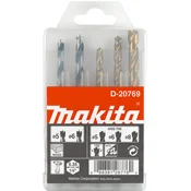 Makita set burgija za metal i drvo 5 komada 1/4 šestougaoni prihvat D-20769