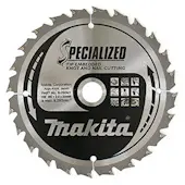 Makita cirkularni list za drvo sa čvorovima i ekserima 165x20x2mm 24T 23g B-09391