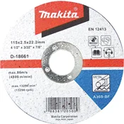 Makita brusni disk sa presovanim centrom 125 mm D-18574