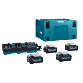Makita set punjač i 4 baterije XGT u Makpac koferu DC40RB,BL4040x4 191U28-6