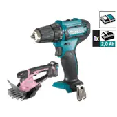 Makita set akumulatorska bušilica-odvijač + akumulatorske makaze za travu DF333DZ+UM600DSAP