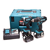 Makita set akumulatorska bušilica + udarni odvijač DLX2127TJ1