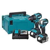 Makita akumulatorski set DLX2577TJ 18 V LXT, DDF490 + DTD158, 2×5,0 Ah, MAKPAC 3
