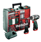 Metabo akumulatorska bušilica odvijač PowerMaxx BS Set Mobile Workshop 600080880