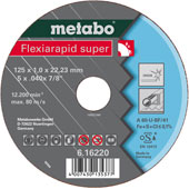 Metabo brusna ploča 50 Flexiarapid super 105x1.0x16 Inox 616347000