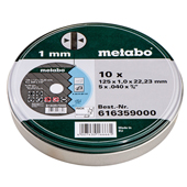 Metabo 10 x rezne ploče  125mm 616359000