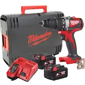 Milwaukee aku bušilica-odvijač 18V + 2x 5.0Ah baterija i punjač + HD Box M18 BLDD2-502X 4933464515