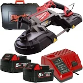 Milwaukee aku tračna testera 18V 5Ah M18 CBS125-502C 4933448195