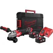 Milwaukee aku ugaona brusilica 18V 125mm + 2x 5.0Ah baterija i punjač + HD Box M18FSAGSVO125X-502X FUEL ONE KEY 4933493553