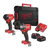 Milwaukee set aku alata 18V bušilica-odvijača vibraciona M18 FPD3 + aku udarni odvijač M18 FID3 M18 FPP2A3-502X