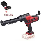 Einhell akumulatorski pištolj za silikon TE-SG 18/10 Li + POKLON Einhell starter kit Power X-Change 18V 2.5Ah 4512097