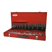 Ruko garnitura ručnih ureznica i nareznica HSS u čeličnom kućištu M3-M20 54/1 245040