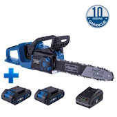 Scheppach aku lančana testera Brushless IXES BC-CS355Duo-X + set punjač 2.4A i 2 x baterija 2.0Ah