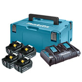 Makita LXT komplet za napajanje 197626-8 (4 x BL1850B + DC18RD)