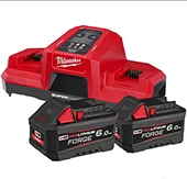 Milwaukee set - punjač + 2 baterije 18V/6Ah M18 FORGENRG-602DBSC 4933498549