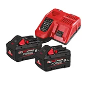 Milwaukee set - punjač + 2 baterije 18V/8Ah M18 FORGENRG-802 4933498612