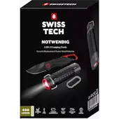Swisstech 3u1 set za kampovanje nož/lampa sa fenjerom/titanijumski karabinjer ST001295