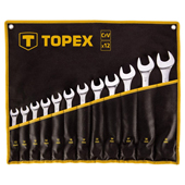 Topex kombinovani ključ okasto-viljuškasti 13-32mm set 35D758