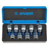 Unior ključevi nasadni sa TX i imbus profilom, prihvat 1/2, u metalnoj kutiji 192/11 603656