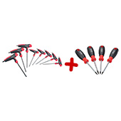 Vigor akcijski komplet - set T-Torx ključeva T9-T40 8 kom VI-V1410 + set Torx odvijača T6-T9 4 kom VI-V4418