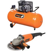 Villager kompresor za vazduh AB 200 / 4 - POKLON ugaona brusilica Villager VPL AG 2450