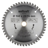 Wolfcraft kružna testera za ručne cirkulare HM ø160x20-16x2.5mm 6620000