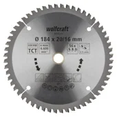 Wolfcraft kružna testera za ručne cirkulare HM ø184x20-16x2.5mm 6622000