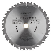 Wolfcraft kružna testera za ručne cirkulare HM ø184x20-16x2.4mm 6646000