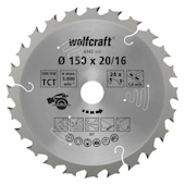 Wolfcraft kružna testera za ručne cirkulare HM ø150x20-16x1.8mm 6342000