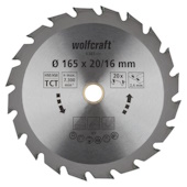 Wolfcraft kružna testera za ručne cirkulare HM ø165x20-16x2.4mm 6365000