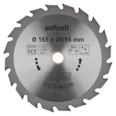 Wolfcraft kružna testera za ručne cirkulare HM ø165x20-16x2.4mm 6365000