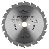 Wolfcraft kružna testera za ručne cirkulare HM ø160x20x2.4mm 6368000
