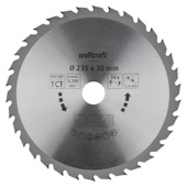 Wolfcraft kružna testera za ručne cirkulare HM ø235x30x3.2mm 6385000