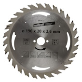 Wolfcraft kružna testera za ručne cirkulare HM ø190x20x2.6mm 6476000