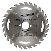 Wolfcraft kružna testera za ručne cirkulare HM ø190x30x2.6mm 6477000