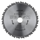 Wolfcraft kružna testera za ručne cirkulare HM ø216x30x3.2mm 6551000