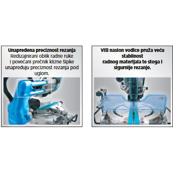 Makita potezno-nagibna stona testera LS1019L-3