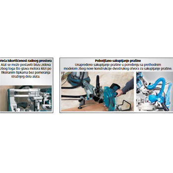 Makita potezno-nagibna stona testera LS1019L-4