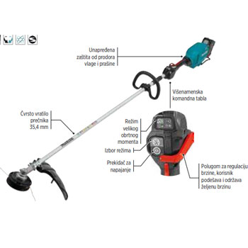 Makita akumulatorska trimer/kosa 40V XGT UR014GZ-2