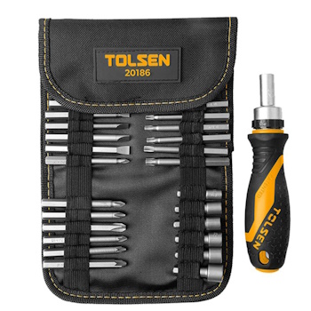 Tolsen set bitova i nasadnih ključeva 26/1 20186 Tolsen set bitova i nasadnih ključeva 26/1 20186