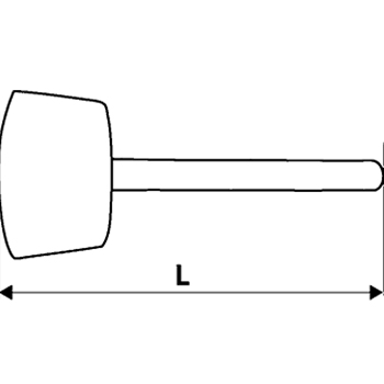 Topex čekić drveni 500g 02A050-1