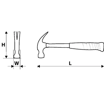 Topex stolarski čekić 450g 02A706 Topex stolarski čekić 450g 02A706